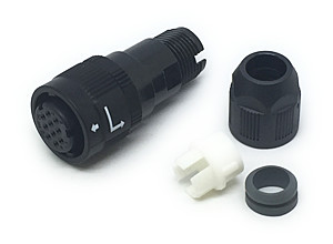 プッシュオン・バヨネットロック小型防水丸形コネクタ HR34Bシリーズ