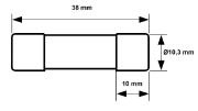 2827990000 FUSE 10X38 25A 1000 VDC GPV S